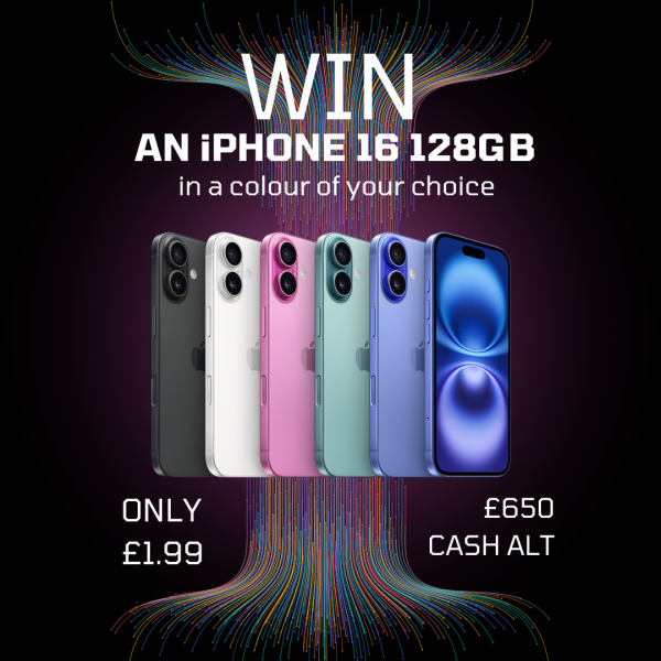 iPhone 16 128GB! Or £650 Cash Alternative