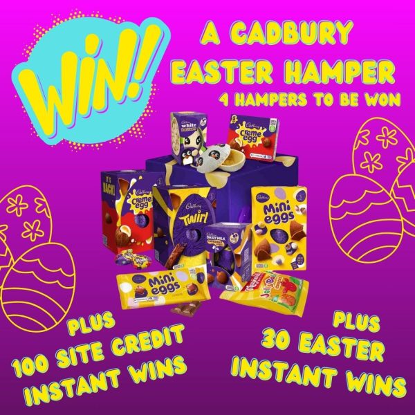 CADBURY EASTER SHARING HAMPER! 4 TO BE WON! PLUS EASTER INSTANT WINS & SITE CREDITS!