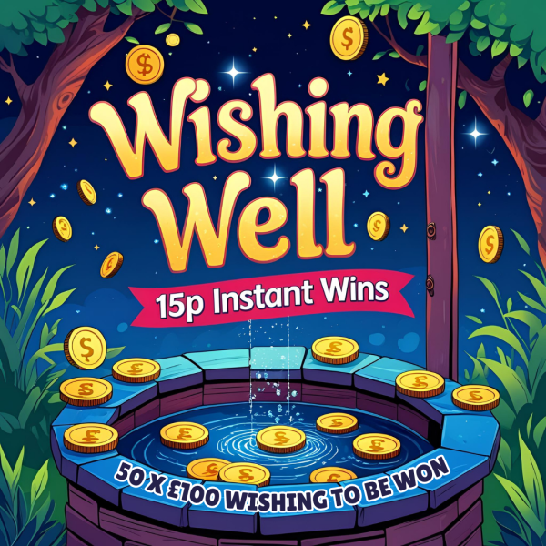 WISHING WELL 15P INSTANT WINS 50 X £100 CASH PRIZES! + £250 END PRIZE