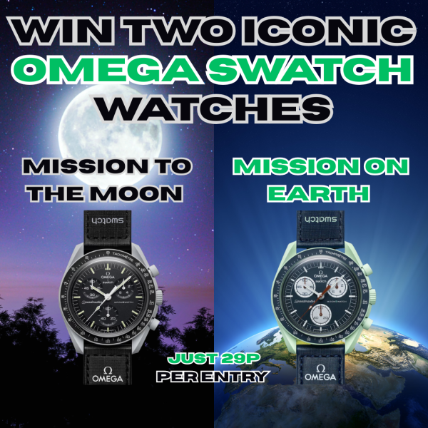 OMEGA SWATCH WATCH DUO, MISSION ON EARTH & MISSION TO THE MOON