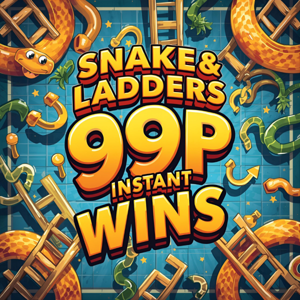 SNAKES & LADDERS 99P INSTANT WINS + £150 END PRIZE (WIN UP TO £350 INSTANTLY)